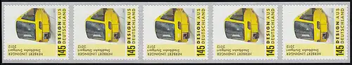 3363 Stadtbahn selbstklebend 5er-Streifen mit GERADER Nummer **