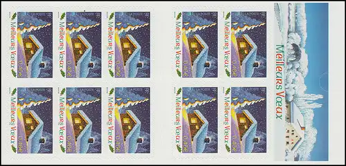 Markenheftchen 3672 Weihnachten und Neujahr, selbstklebend, **