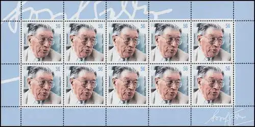 2273 Démocrates droits Josef Felder - Bogen 10 ** post-fraîchissement