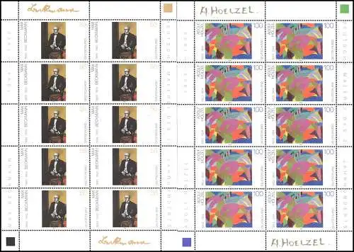 2315-2316 Peinture allemande Beckmann et Hölzel - 10e ensemble de Bogen **