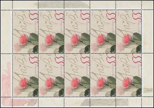 2317 Post! Salut aux roses - Bogen de 10 ** post-fraîchissement