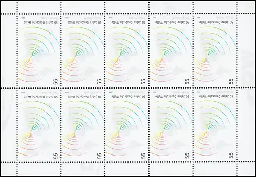 2334 Radiodiffusion Deutsche Welle - Bogen 10 ** post-fraîchissement