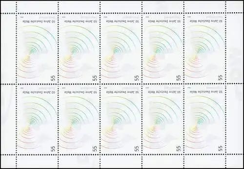 2334 Rundfunksender Deutsche Welle - 10er-Bogen ** postfrisch