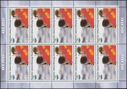 2367 Deutsche Lebensrettungsgesellschaft DLRG - 10er-Bogen ** postfrisch
