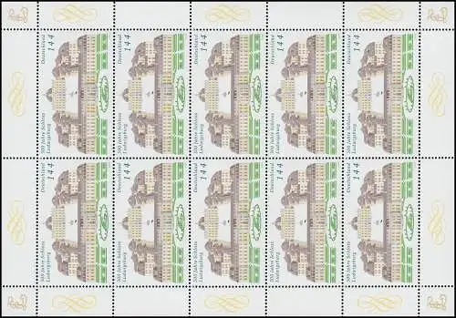 2398 Schloss Ludwigsburg - 10er-Bogen ** postfrisch