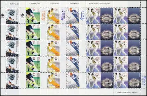 2439-2443 Sporthilfe 2005 - 10er-Bogen-Satz ** postfrisch