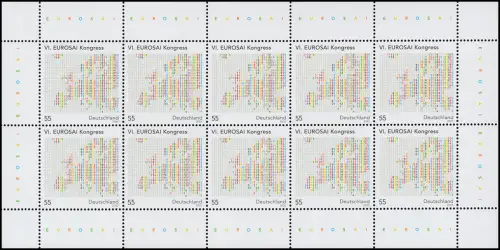 2470 Congrès Eurosai - Bogen de 10 ** frais de port