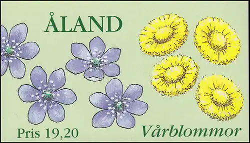 Aland Markenheftchen 5 Frühlingsblumen, postfrisch **