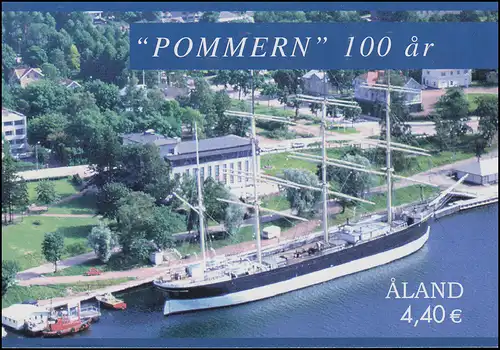 Aland-Markenheftchen 224 Viermastbark Pommern, selbstklebend **