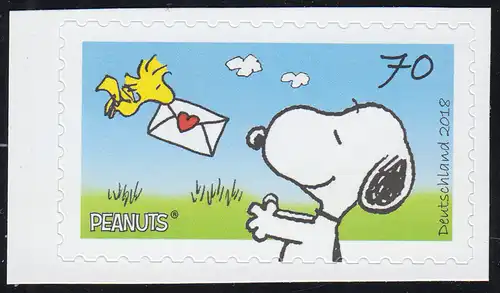 3371 Post pour Snoopy autocollant en feuille 73, ** post-fraîchissement
