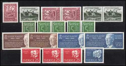 485-501 Schweden-Jahrgang 1962 komplett, postfrisch **
