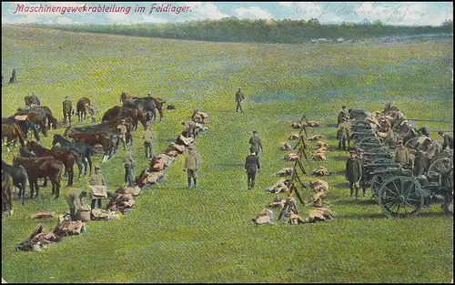 Poste de terrain BS Hôpital de champ No.1. du VIIe Corps de l'armée 1.3.1915 sur AK militaire