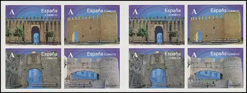 Espagne Carnets de marque 0-72, monuments des portes de la ville et arcs triomphaux, **