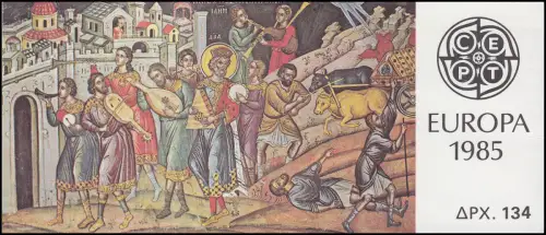 Griechenland Markenheftchen 4 Europa 1985, ** postfrisch