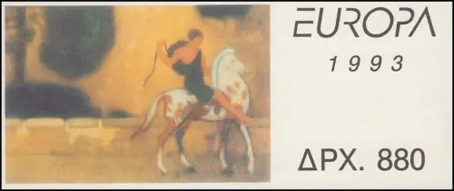 Grèce Carnets de marques 16 Europe 1993, ** frais de port