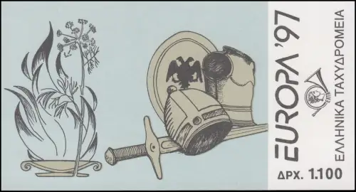 Grèce Carnets de marques 20 Europe 1997, ** frais de port