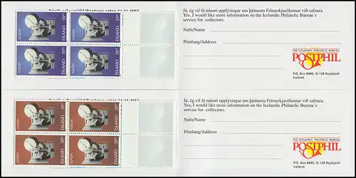 Islande Carnets de marques 826-827 Europe, MH-Paar ** frais de port