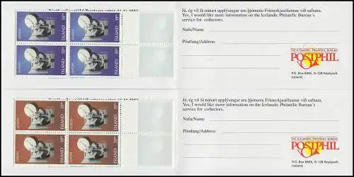 Islande Carnets de marques 826-827 Europe, MH-Paar ** frais de port
