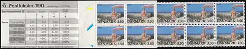 Dänemark Markenheftchen 1003 NORDEN - Tourismus, ** postfrisch