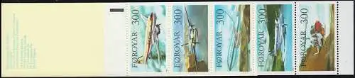 Îles Féroé Carnets de marques 3 avions, ** frais de port