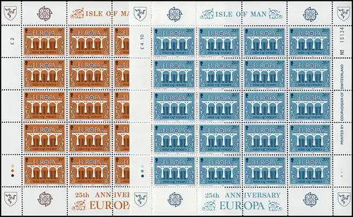 Isle of Man 261-262 Europa Ponts, petit jeu d'arc **