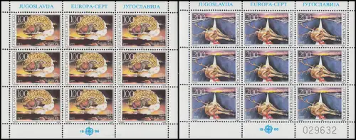 Yougoslavie 2156-2157 Europe Environnement, environnement, petites feuilles **