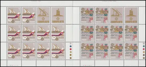 Malta 594-595 Europa Post- und Fernmeldewesen, Kleinbogen-Satz **