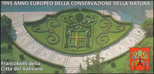 Carnets de marques du Vatican 0-5 Année européenne de la protection de l'environnement 1995, **