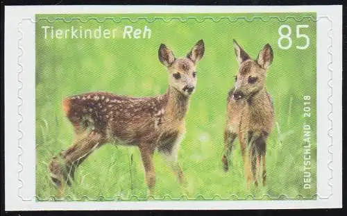 3377 Tierkinder: Reh (Rehkitz), selbstklebend aus Folienblatt 75, **