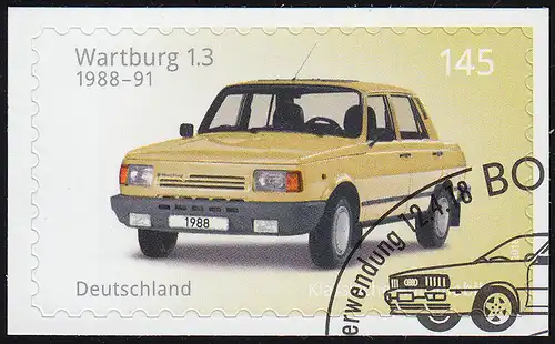 3378 Automobiles - Wartburg 1.3. autocollants sur film neutre, EV-O Bonn