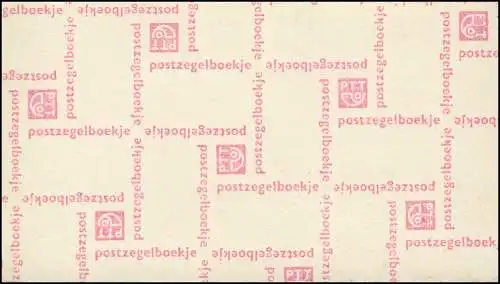 Carnets de marque 10x Juliane et chiffre 1971, PB 10-a, rose, blanc, 8 mm, **