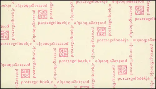 Markenheftchen 10x Juliane und Ziffer 1971, PB 10-a, rosa, matt, **