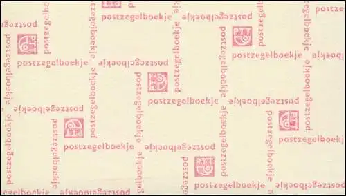 Carnets de marque 10x Juliane et chiffre 1971, PB 10-a, rose, mat, 8 mm, **