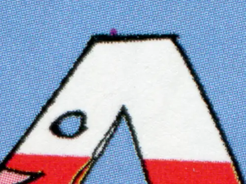 3249II Deutsch-Polnisches Jugendwerk: roter Fleck oben auf dem A, Feld 5 **