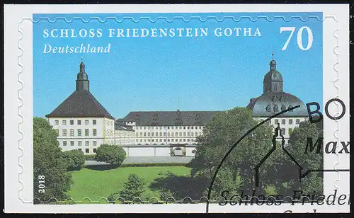 3388 Schloss Friedenstein zu Gotha, selbstklebend auf neutraler Folie, EV-O Bonn
