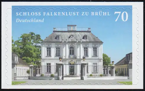 3389 Schloss Falkenlust zu Brühl, selbstklebend auf neutraler Folie, **