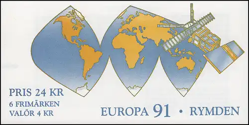 Markenheftchen 159 Europa / CEPT - Europäische Weltraumfahrt, mit FN 1 **