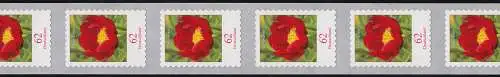 3121III Blume 62 Cent 11er-Übergang 2/3-stellig 95-100-105 aus der Großrolle, **