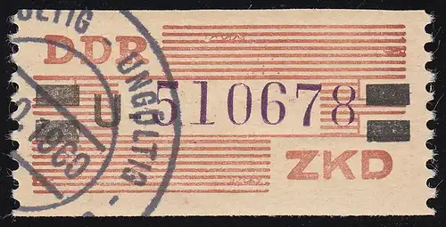 29-U-Neudruck Dienst-B, Billet violett und schwarz auf orange, O UNGÜLTIG