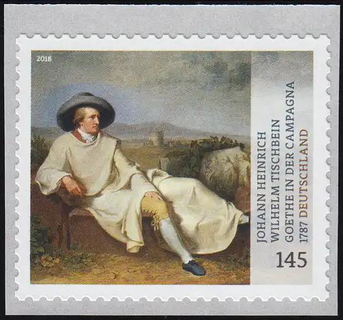 3397 Gemälde Goethe in der Campagna, selbstklebend ** postfrisch