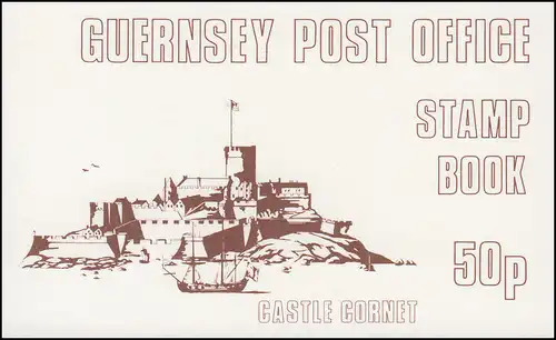 Guernesey Carnets 11 pièces Carton Brochure 11 Castle Cornet siena 1980, **