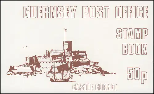 Guernesey Carnets 12 pièces Carton 12 Castle Cornet siena 1980, **