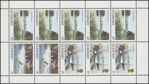 Guernsey Markenheftchen 20 Ansichten Postverwaltung 1984 **