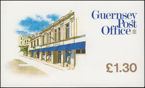 Guernsey Markenheftchen 21 Ansichten Hauptpostamt 1984 **