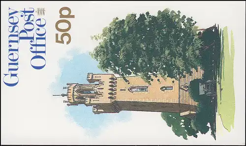 Guernesey Carnet de marque 24 Vues Victoria Tower 1985 **