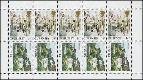 Guernsey Markenheftchen 25 Ansichten St.James-the-Less 1986 **