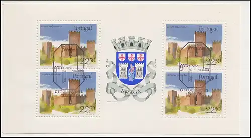 Portugal-Markenheftchen 1688 BuS Kastell Guimaraes, ESSt 10.4.86