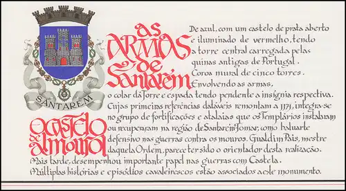 Livret de la marque portugaise 1740 BuS Kastell Almourol, ESSt 19.1.88