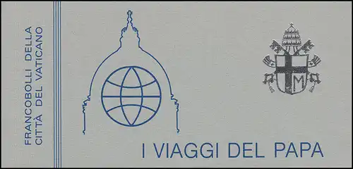 Vatikan-Markenheftchen 2 Die Weltreisen von Papst Johannes Paul II 1984, **