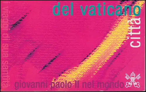 Carnets de la marque Vatican 10 voyages dans le monde Pape Jean-Paul II 2002, **